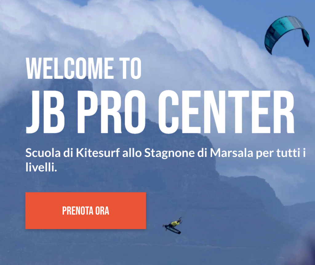 Jeremy Burlando Pro Center. scuola di kitesurf a stagnone di marsala