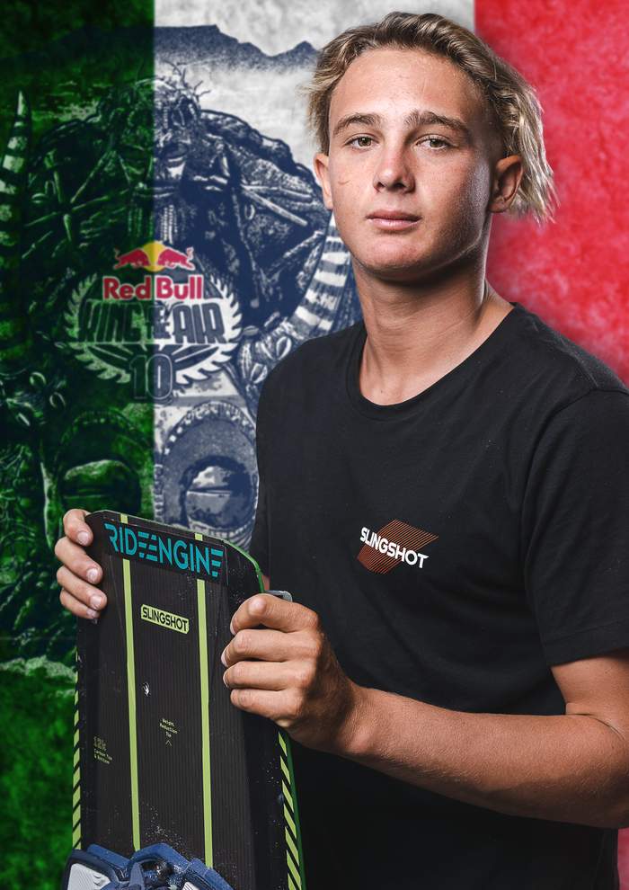 Jeremy Burlando poses for a portrait during the Red Bull King Of The Air in Cape Town, South Africa on November 23, 2022.